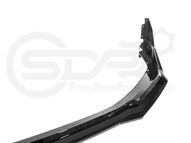2024-Up Ford Mustang S650 | GTV Style GLOSSY BLACK Add-On Front Lip Splitter Ground Effects